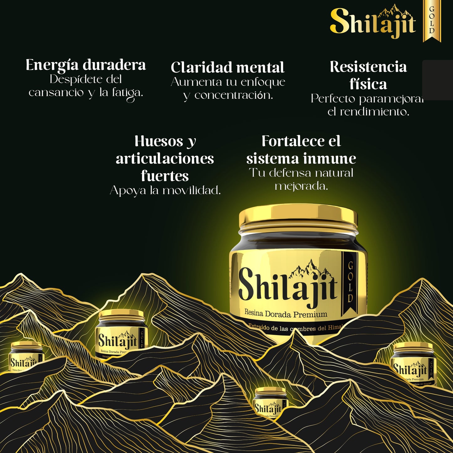 Shilajit Gold™ Original con Invima