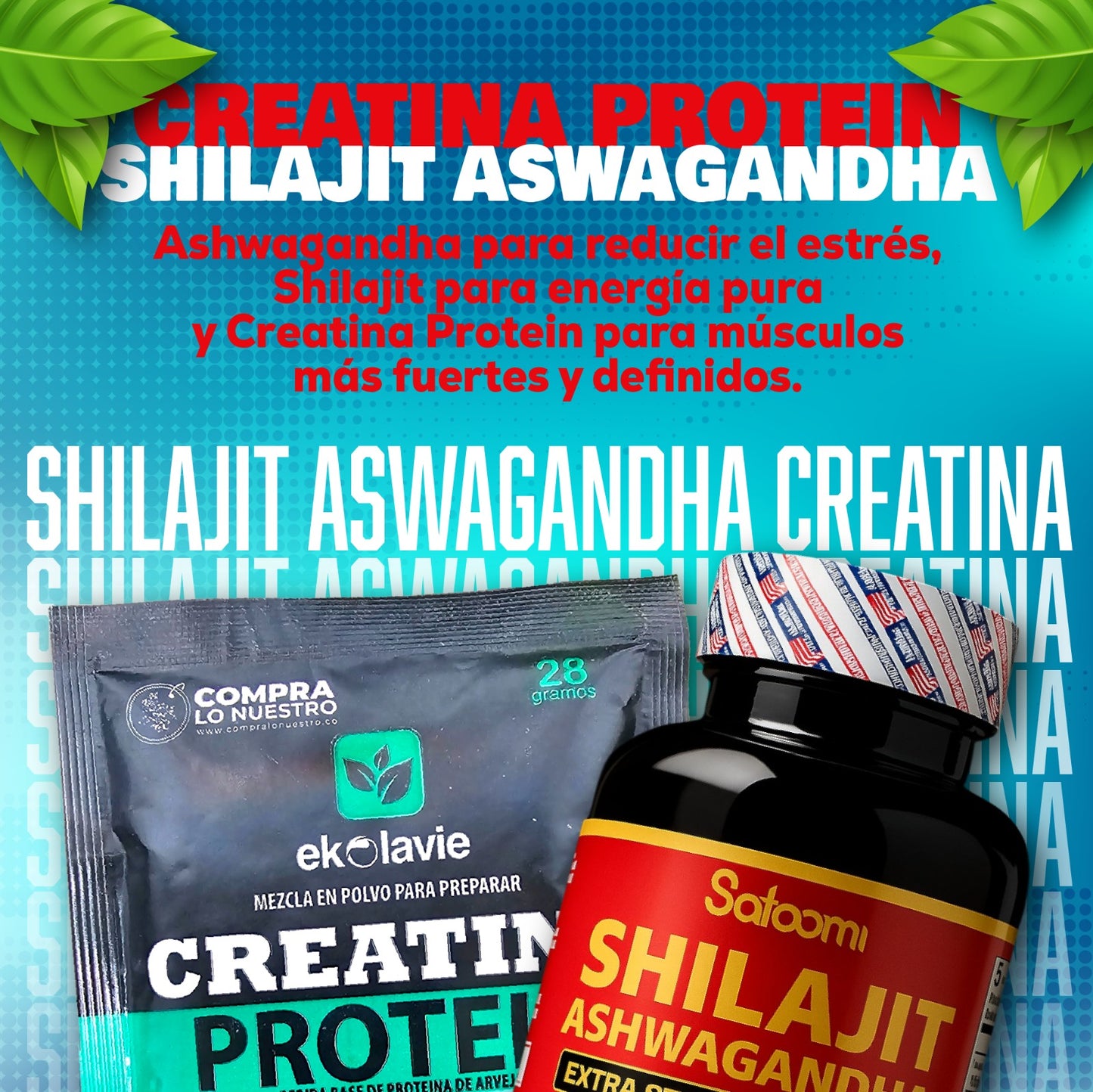 Shilajit de Ashwaganda™ y ProteinaCreatin.