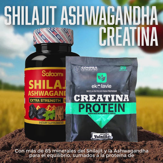 Shilajit de Ashwaganda™ y ProteinaCreatin.